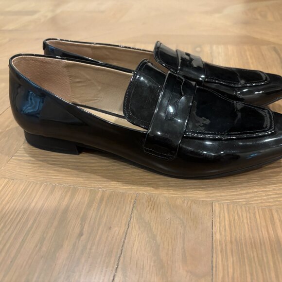Steve Madden Black Patent Loafers - Picture 3 of 3